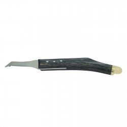 Fadi Curved Blade Knife with Brass Topper