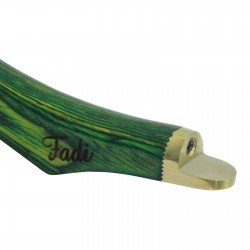 Fadi Wide Blade Knife with Brass Topper